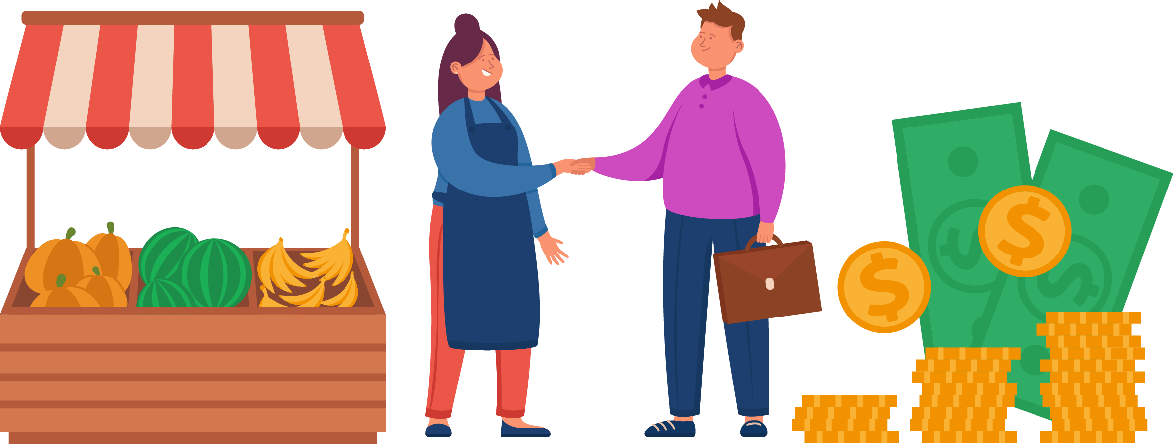 Domestic Trading Illustration